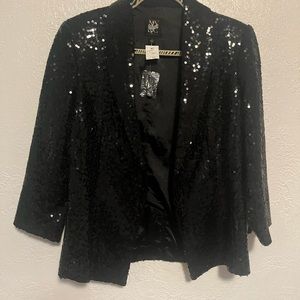 Black Sequins Blazer